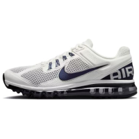 Nike Air Max 2013 Устойчивые к истиранию Дышащая Поддержка Низкий Верх Повседневные Беговые Кроссовки Мужские Белые