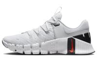 Nike Free Metcon 5 Амортизация Противоскользящие Низкие Кроссовки для тренировок Женские Серый Белый