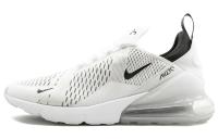 Nike Air Max 270 Ткань Низкие Кроссовки для Бега с Воздушной Подушкой Унисекс Белый Черный