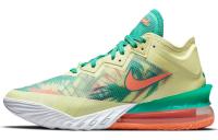 NIKE Lebron 18 Low EP 'Лето REFRESH' Лимонный Чай Удобный Текстиль Синтетическая Кожа TPU