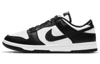 Nike Dunk Low Retro 'Черный' Кожа Устойчивая к истиранию Низкие Кроссовки для скейтбординга Мужские Черно-белые