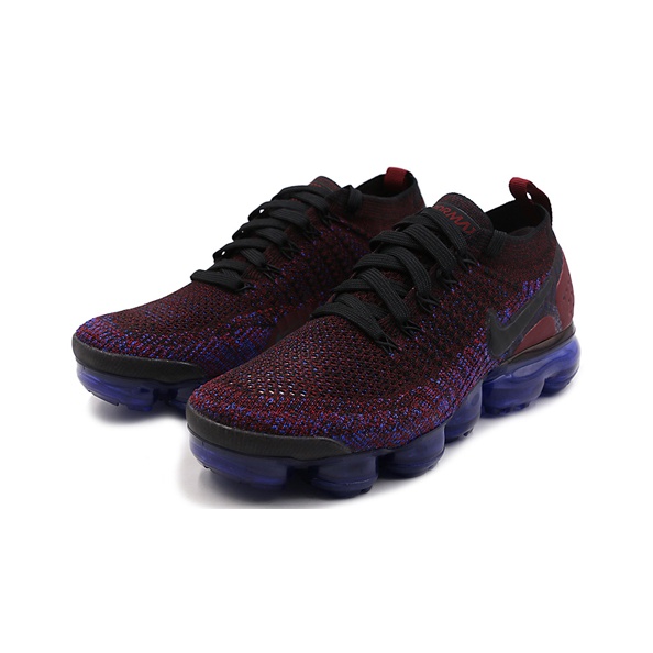 Nike VaporMax Flyknit 2 Комфортные Низкие Повседневные Беговые Кроссовки Женские Бордовые
