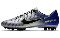 Nike Mercurial Victory IC In Амортизация Противоскользящие Устойчивые к износу Футбольные бутсы Мужские Серебристо-Синие