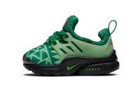 Nike Air Presto Удобная Низкая Обувь для Малышей Черная Зеленая для Младенцев и Малышей