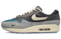 Kasina X Nike Air Max 1 Low Топ Повседневные беговые кроссовки Унисекс Серый Синий