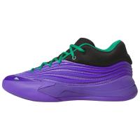 Adidas Dame 10 Противоскользящие Устойчивые к истиранию Низкие Баскетбольные Кроссовки Мужские Фиолетовые Черные