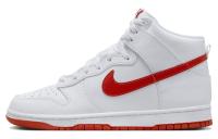 Nike Dunk High 'Picante Красный' Синтетическая кожа кожа против скольжения амортизация высокий топ