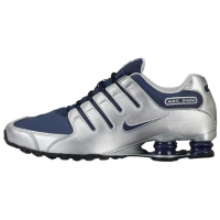Nike Shox NZ Series Беговые кроссовки Мужские Серебристо-Синие