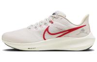 Nike Air Zoom Pegasus 39 Кожа Низкий Верх Повседневная ТРЕНИРОВОЧНАЯ БЕЖЕВАЯ КРОКОВАЯ Обувь Женская Белая Красная