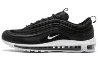 Nike Air Max 97 Амортизация Низкие Повседневные Беговые Кроссовки Унисекс Черный Белый