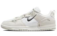 Nike Dunk Disrupt 2 Замша Текстиль Перерабатываемый материал Низкие кеды для скейтбординга Женские Серый Белый