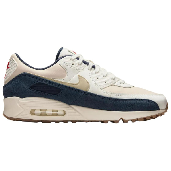 Nike Air Max 90 Устойчивые к истиранию Низкие Кроссовки с Резиновым Вафельным Подкладом Пеном Повседневные