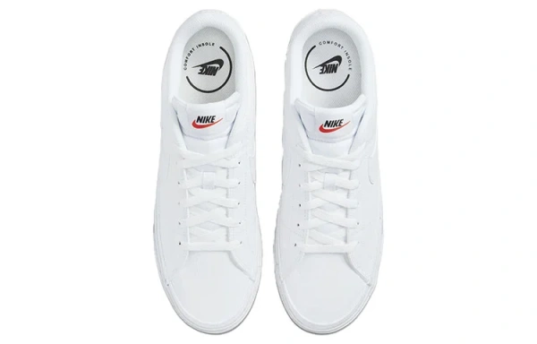 Nike Court Legacy Универсальная низкая обувь для скейтбординга мужская белая из переработанного материала