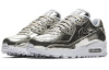 Nike Air Max 90 Low Топ Повседневные беговые кроссовки Женские Серебряные