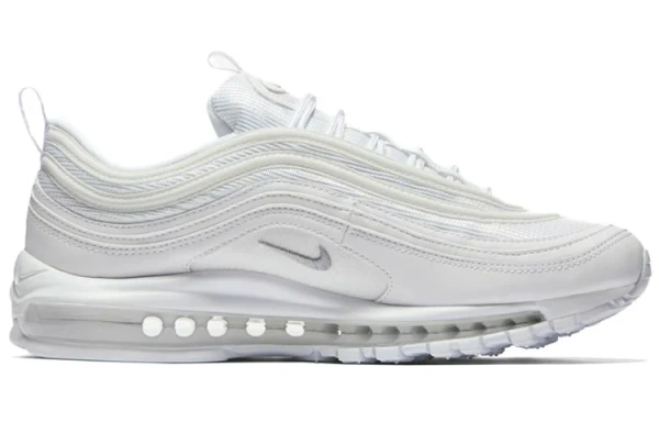 Nike Air Max 97 Амортизация Низкие Беговые Кроссовки Мужские Белые