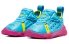 Nike Lebron 17 Dunked LeBron Low Баскетбольные кроссовки для игры голубой и розовый для малышей и дошкольников