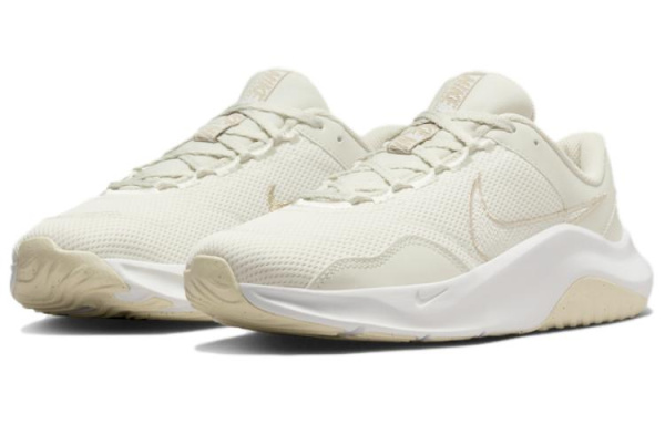 Nike Legend Essential 3 Амортизация Износостойкие Низкие Кроссовки для Тренировок Женские Белые