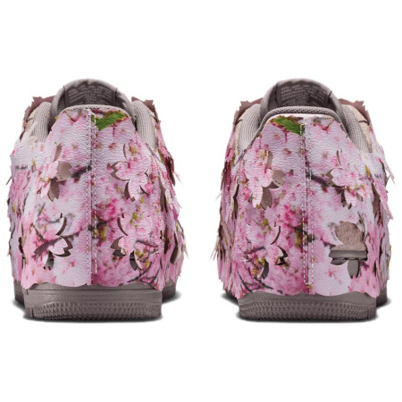 Nike Air Force 1 Скейтборд Кроссовки Мужские Серый Розовый