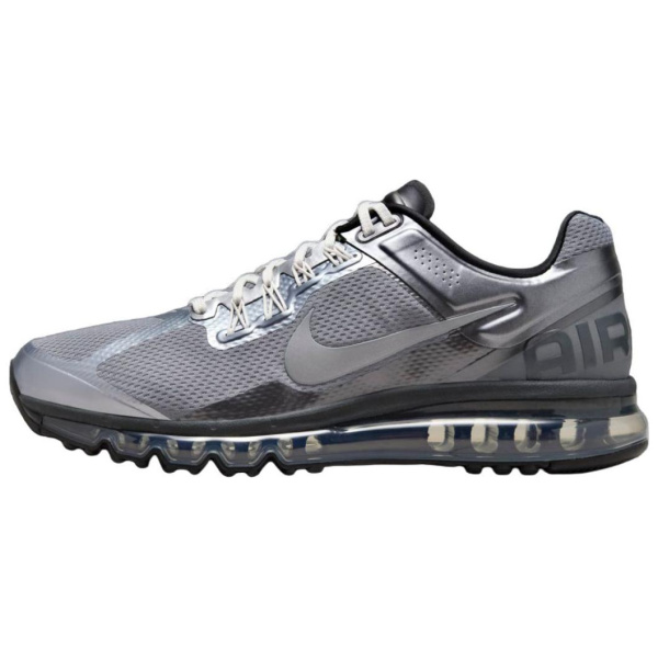 Nike Air Max 2013 Низкие Кроссовки для Бега с Низким Верхом Унисекс Серый Серебряный