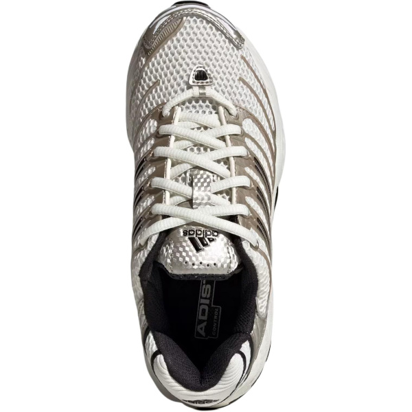 Adidas Adistar Control 3 Отскок Дышащий Поддержка Низкий Верх Детская Беговая Обувь Белый Серебряный Унисекс