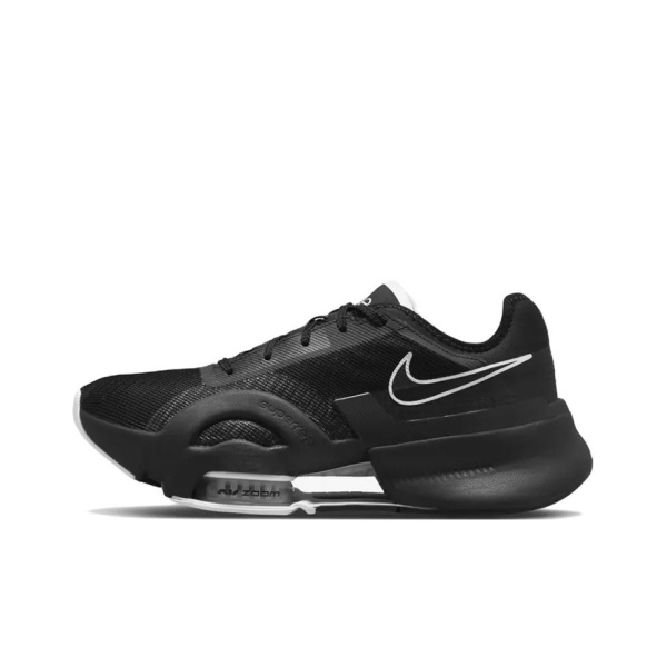 Nike Амортизация Противоскользящие Износостойкие Дышащие Легкие Низкие Кроссовки для тренировок Женские Черные