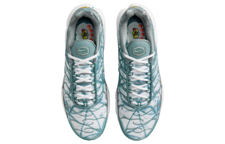 Nike Air Max Plus Сетка TPU Кожа Низкий Верх Повседневная Обувь Мужская Синий Белый