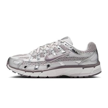 Nike P 6000 противоскользящие низкие повседневные городские кроссовки для бега женские серебристо-белые