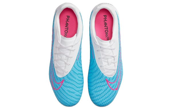 Nike Phantom GX Academy HG AG Амортизация Противоскользящие Устойчивые к истиранию Футбольные бутсы Унисекс Синий Белый