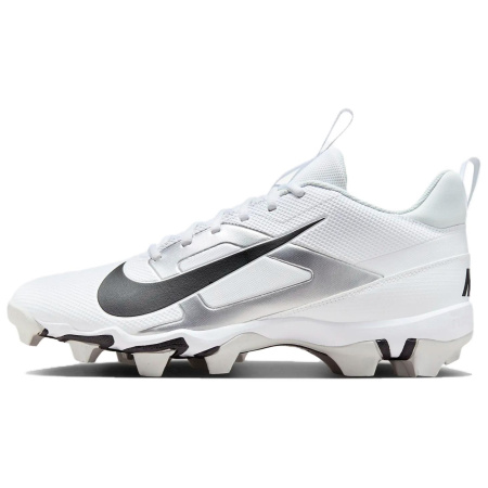 Nike Alpha Menace 4 FG Твердое покрытие Амортизация Противоскользящие Футбольные бутсы Мужские Белый Серебряный Черный