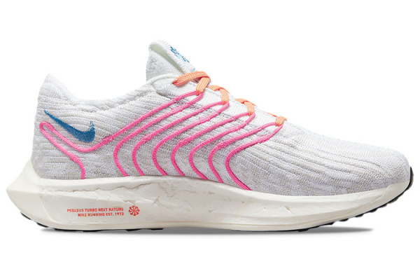 Nike Pegasus Turbo Next Nature Low Топ Тренировочные Гоночные Беговые Кроссовки Женские Белый Синий Розовый