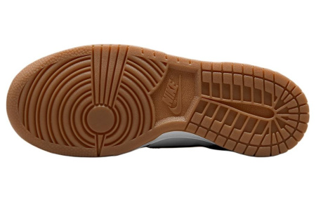 Nike Dunk Low 'Кофейно-коричневый' Устойчивый к истиранию Низкий Верх Детские Скейтбординги Умбра Белый