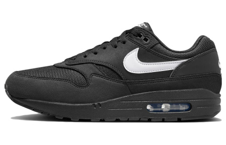 Nike Air Max 1 Износостойкие Низкие Повседневные Беговые Кроссовки Мужские Черно-Белые