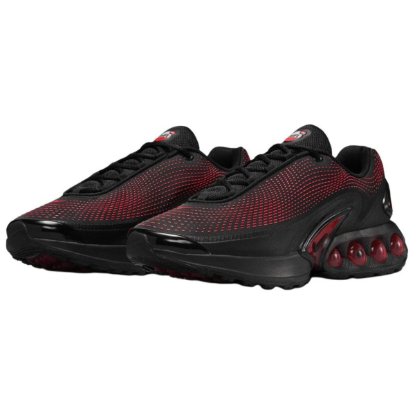 Nike Air Max Dn Дышащая Поддержка Низкий Топ Повседневная Беговая Обувь Унисекс Черный Красный