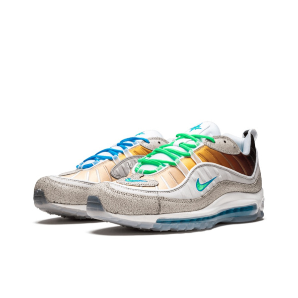 Nike Air MAX 98 Low Топ Воздушная Подушка Повседневные Беговые Кроссовки Унисекс Многоцветные
