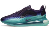 Nike Air Max 720 Амортизация Низкий Топ Спортивная Повседневная Обувь Мужская Фиолетово-Зеленая