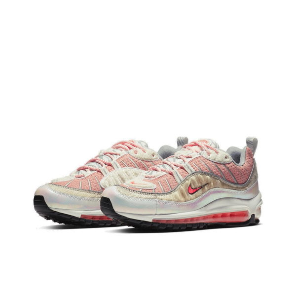 Nike Air Max 98 Low Топ Амортизирующие Повседневные Беговые Кроссовки Женские Розовые