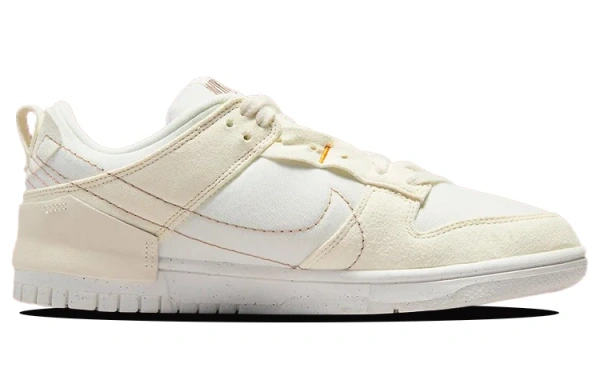 Nike Dunk Disrupt 2 'Pale Ivory' Перерабатываемый материал Низкие кеды для скейтбординга Женские Бежевые