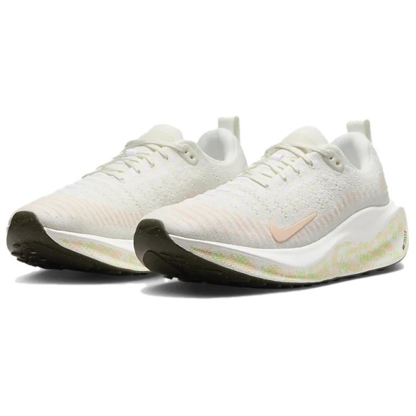 Nike InfinityRN противоскользящие и дышащие низкие беговые кроссовки для женщин белые и розовые