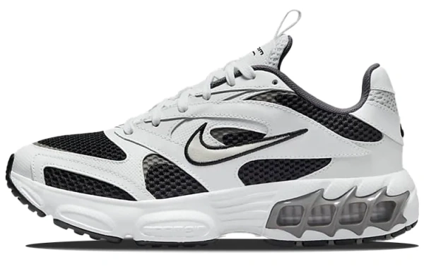 Nike Zoom Air Fire Винтаж Сетчатая ткань Искусственная кожа Низкие кеды для бега Женские Белый Черный