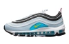 Nike Air MAX 97 'Синий Шепот' Синтетическая кожа Амортизация Дышащие Низкие кеды для детей Lifestyle