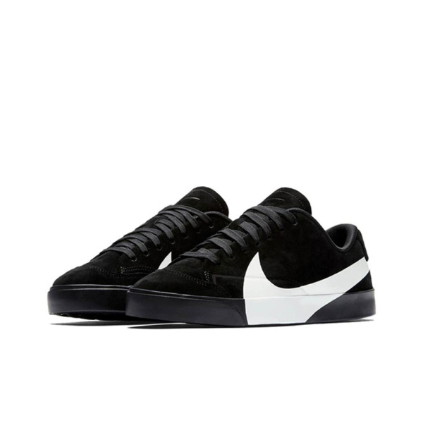 Nike Blazer XS Low Кроссовки для скейтбординга Женские Черно-белые