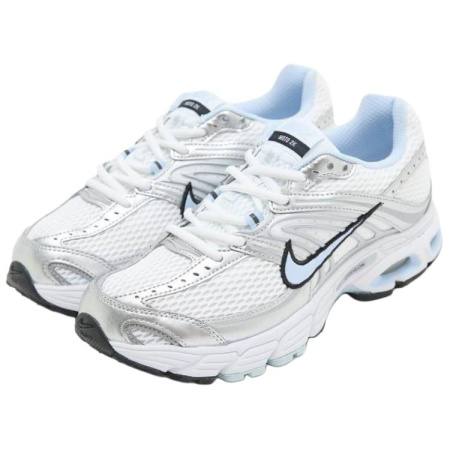 Nike Air Max Moto 2K Износостойкие Дышащие Беговые кроссовки Женские Белые Серебряные
