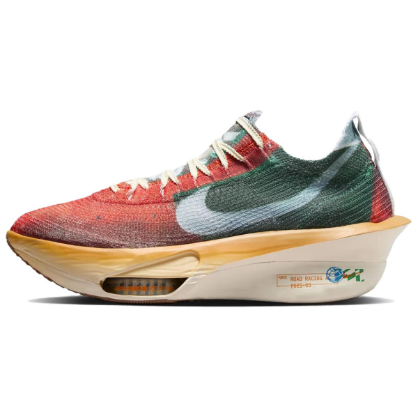 Nike Alphafly 3 Low Топ Марафон Длинный Бег Спринт Беговые Кроссовки Мужские Красный Зеленый