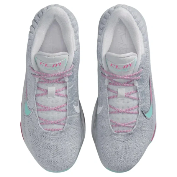 Nike GT Hustle 3 Противоскользящие Устойчивые к истиранию Низкие Баскетбольные Кроссовки Унисекс Серый Синий