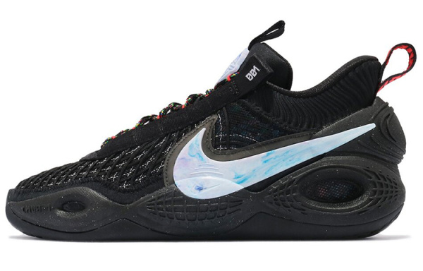 Nike Cosmic Unity 1 Low Топ Баскетбольные кроссовки для игры Мужской Черный Синий Азиатская версия