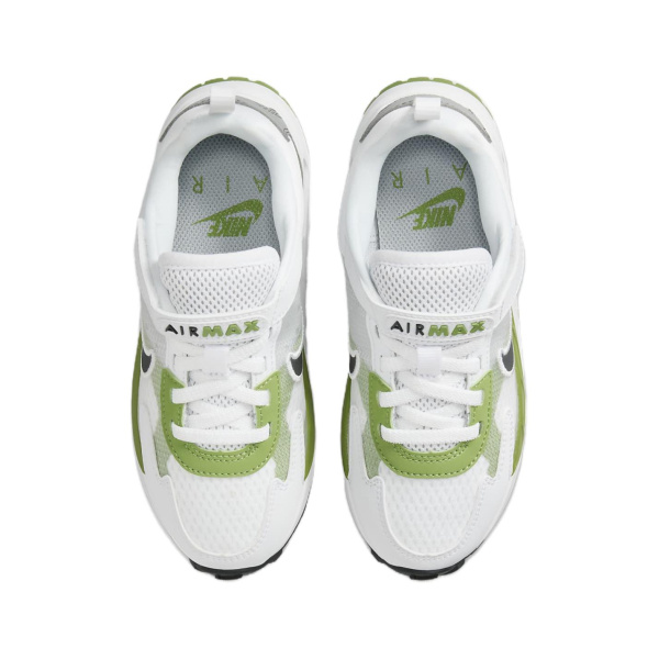 Nike Air Max Solo Износостойкий и Легкий Низкий Топ Детские Беговые Кроссовки Белый Зеленый для Дети Возрастом 3-7 Лет