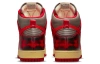 Nike Dunk High Топ Скейтборд Кроссовки Унисекс Серый Красный