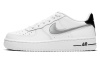 Nike Air Force 1 Кожа Низкие Кеды Детские Скейтбординг Белый Серебряный Подростки