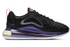 Nike Air Max 720 Комфортные Низкие Повседневные Кроссовки Женские Черные Розовые