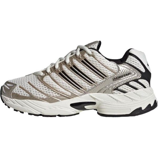 Adidas Adistar Control 3 Отскок Дышащий Поддержка Низкий Верх Детская Беговая Обувь Белый Серебряный Унисекс